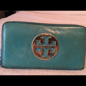 Tory Burch Turquoise Wallet